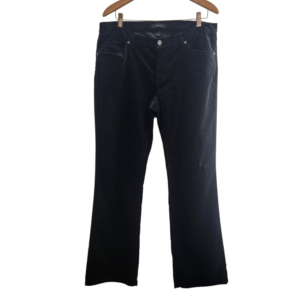 Express Black Velvet Pants